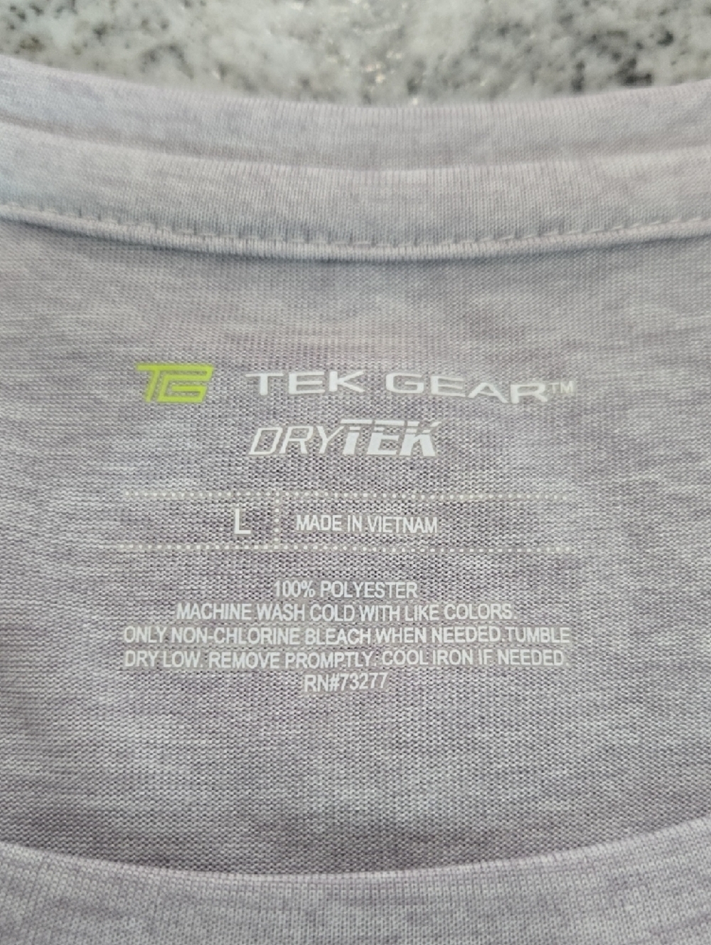 tek gear Women's Large Gray Performance Dry Tec Cap Sleeve T-Shirt NEW - Picture 6 of 8